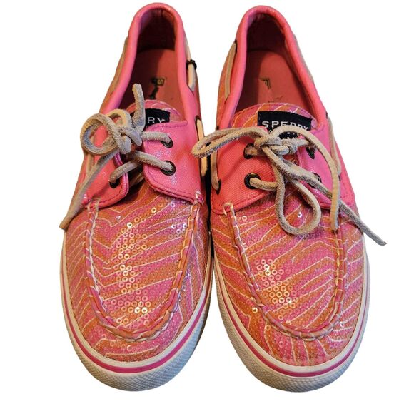 Women's size 7.5 Sperry Topsider sequin shoes - Picture 1 of 6